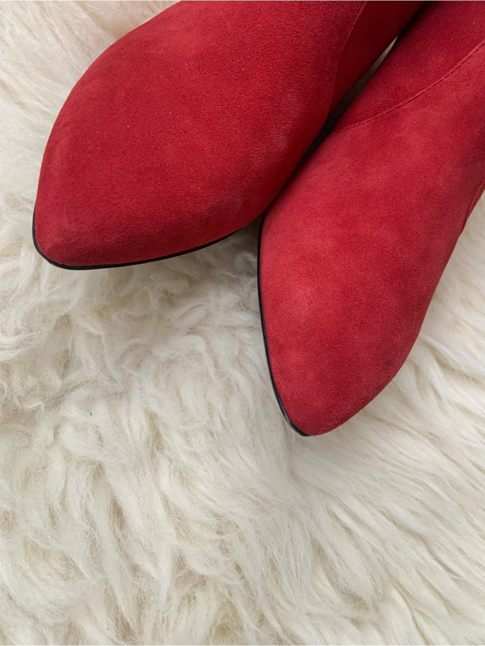 CLARKS Short Suede Kitten Heel Booties (Sz 42.5) - Picture 4 of 8